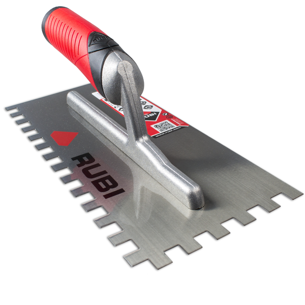 Peigne en acier avec poignée ouverte Rubiflex - RUBI - 28 cm - 6 x 6 mm