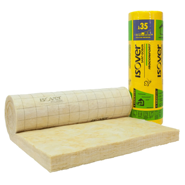 Laine de verre pour combles aménagés - Isoconfort 35 - 100 MM