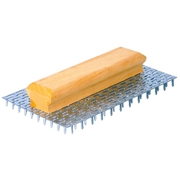 Taloche gratton 480 petites dents 8 mm poignée bois Taliaplast 301314