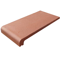 Appui de fenêtre Occitan Terreal AP11 en terre cuite lisse - Rouge - 350 MM x 200 MM x 45 MM