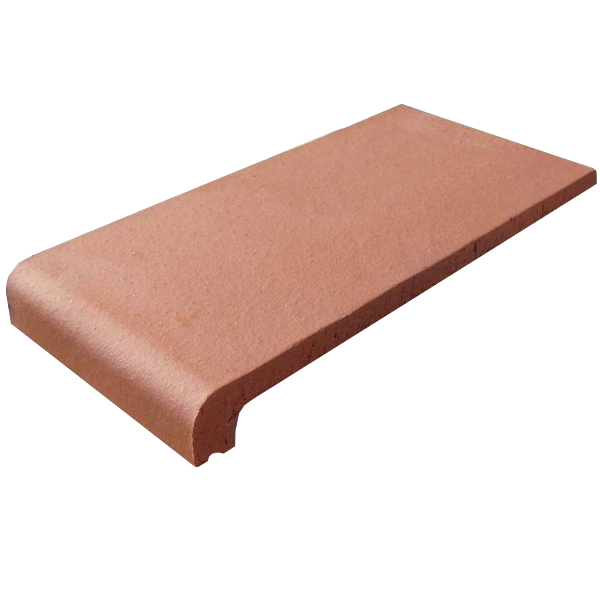 Appui de fenêtre Occitan Terreal AP11 en terre cuite lisse - Rouge - 350 MM x 200 MM x 45 MM