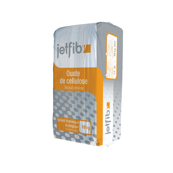 Ouate de cellulose en vrac Jetfib Ouate – Isolant naturel - Sac de 10kg