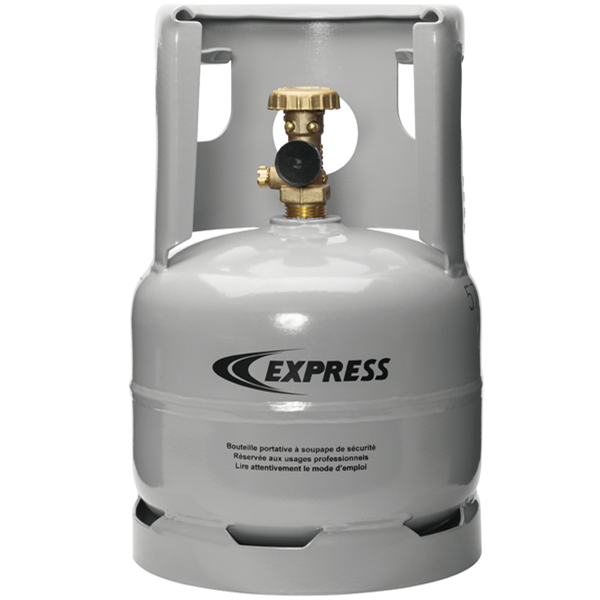 Bouteille de chantier vide remplissable 1.6kg propane et butane Express 7796