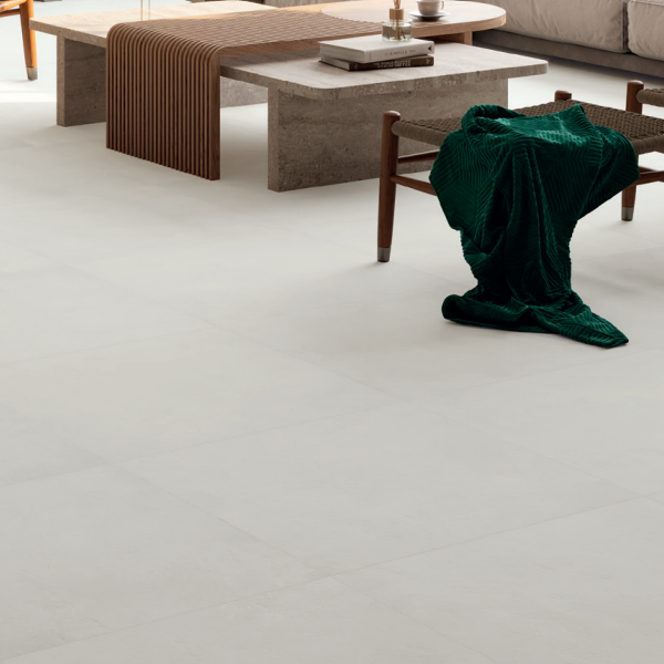 Carrelage intérieur en grès cérame émaillé Jessica - 60,0 CM x 60,0 CM - Blanco