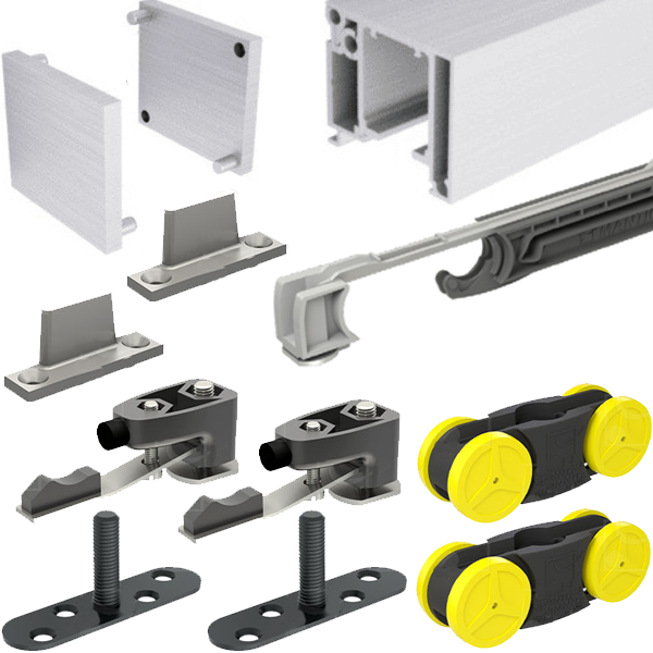 Ensemble Mantion SAF-Slim naturel 21 à 60 kg avec M66S et rail 200 cm
