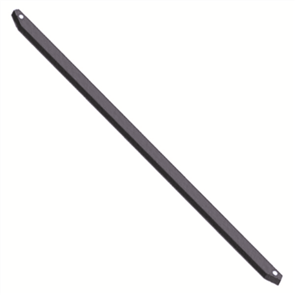 Jambe force plastifiée poteau clôture grillage souple Dirickx 1,50m gris