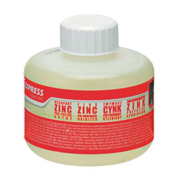 Décapant métaux de couverture Zinc pré-patiné oxydé Flacon de 250 ml