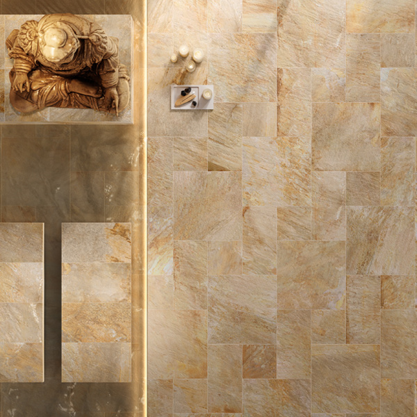 Carrelage extérieur Zéphir - 60,0 CM x 60,0 CM - ép. 20,00 MM - Gold
