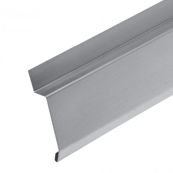 Bande de solin à biseau en zinc Rheinzink - développé de 100 mm - ép. 0,65 mm - 2 m
