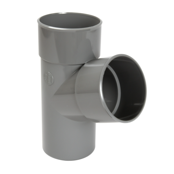 Culotte simple mâle/femelle Nicoll - Diamètre 40 mm - Degré angle 67°30 - PVC - Gris