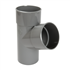 Culotte simple mâle/femelle Nicoll - Diamètre 40 mm - Degré angle 67°30 - PVC - Gris