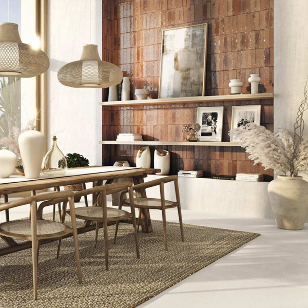 Carrelage intérieur imitation terre cuite - Argillae