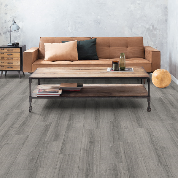 Parquet stratifié 8/32 Classic 4C avec système CLIC it! - Egger - 1292x193x8 - Chêne Sherman gris clair