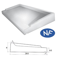 Appui de baie béton ABS 3 - Larg. 39,5 cm