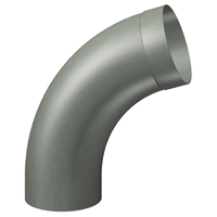 Coude tulipé à 72° prePatina ardoise Eco Zinc Rheinzink pour tuyau de descente de 80,0 MM