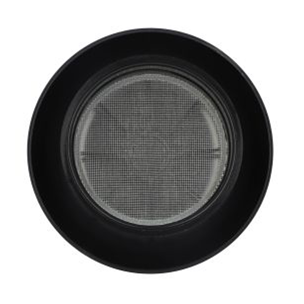 Chapeau de ventilation rond Nicoll - Diamètre 204 mm - Sortie 125 mm - Avec moustiquaire - PVC anti-UV - Anthracite