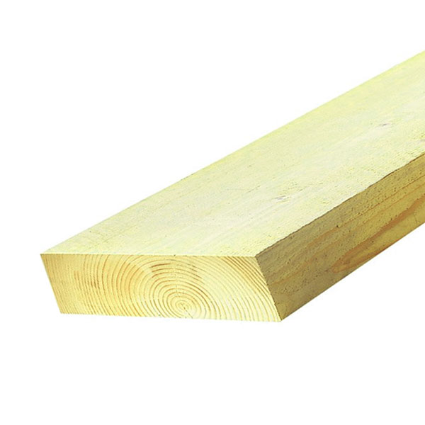 Demi-bastaing en sapin - Traité classe 2 - 175 MM x 38 MM - longueur 3,00 M