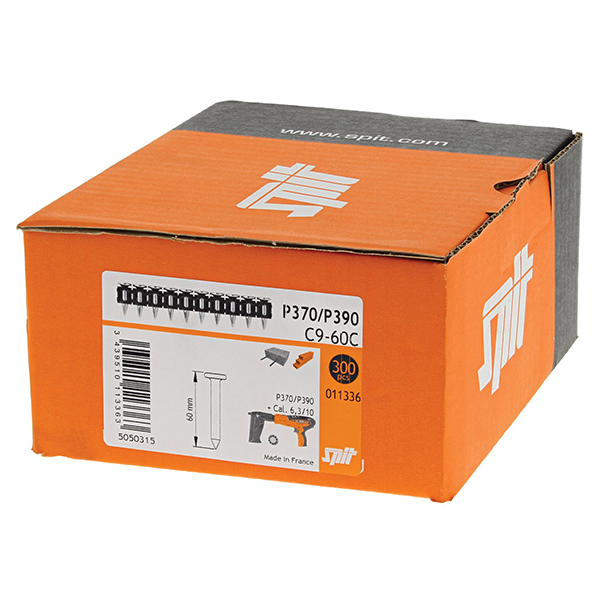 Clous tampon Spit C9-60 pour travaux béton boîte de 300