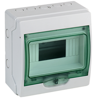 Mini coffret étanche Schneider Kaedra - 8 modules - gris clair - IP65
