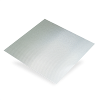 Plaque en Aluminium anodisé ondulé - 1000 x 500 mm - épaisseur 0.5 mm CQFD 2015-5510