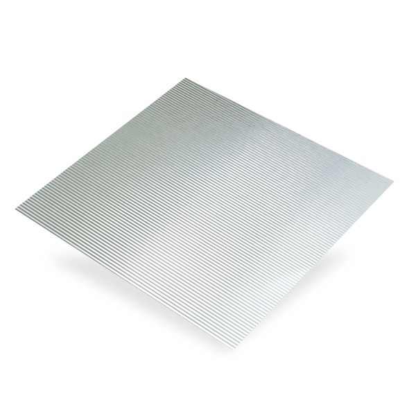 Plaque en Aluminium anodisé ondulé - 1000 x 500 mm - épaisseur 0.5 mm CQFD 2015-5510
