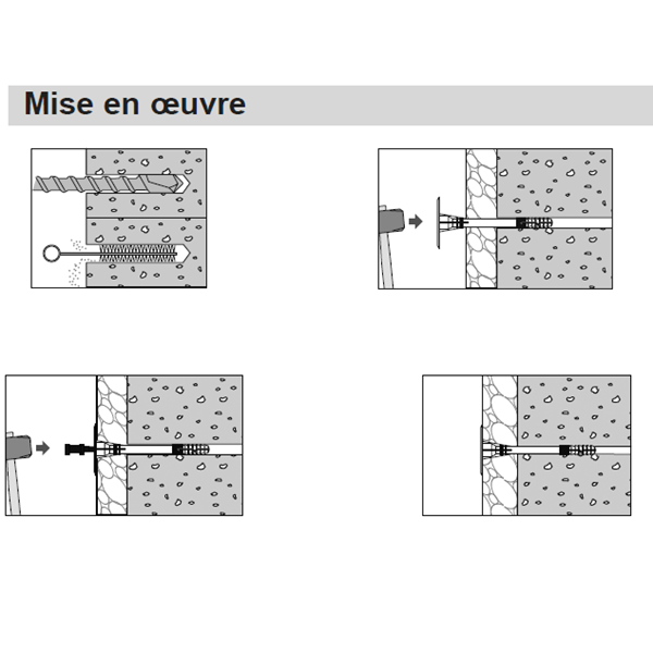 Cheville-clou à frapper pour isolants Super ISO II - 10,0 MM/145 MM x 190,0 MM
