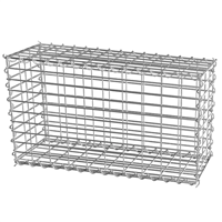 Gabion en kit à remplir avec montage en hélice - Zinc-Alu galvanisé - 100x30x50 cm - Maille 10x5 CM