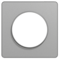 Plaque de finition simple Schneider Odace Touch aluminium