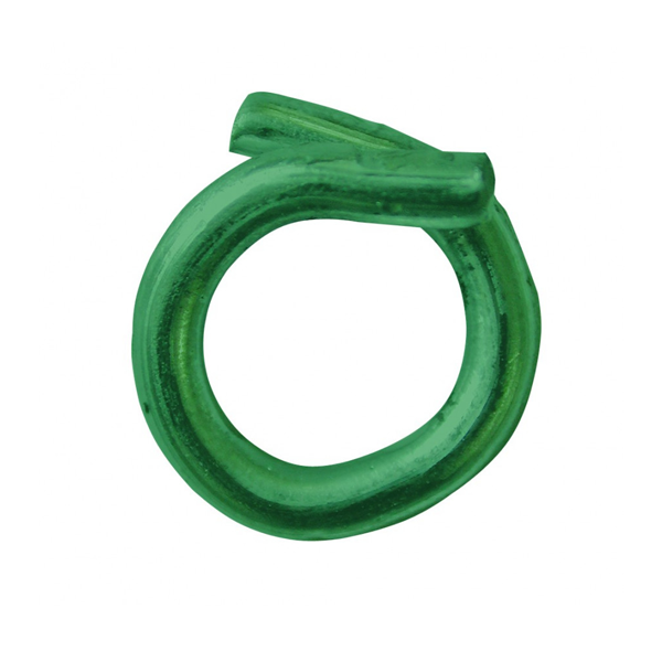 Agrafe Omega 20 grillage Edma acier galvanisé plastifié vert 200
