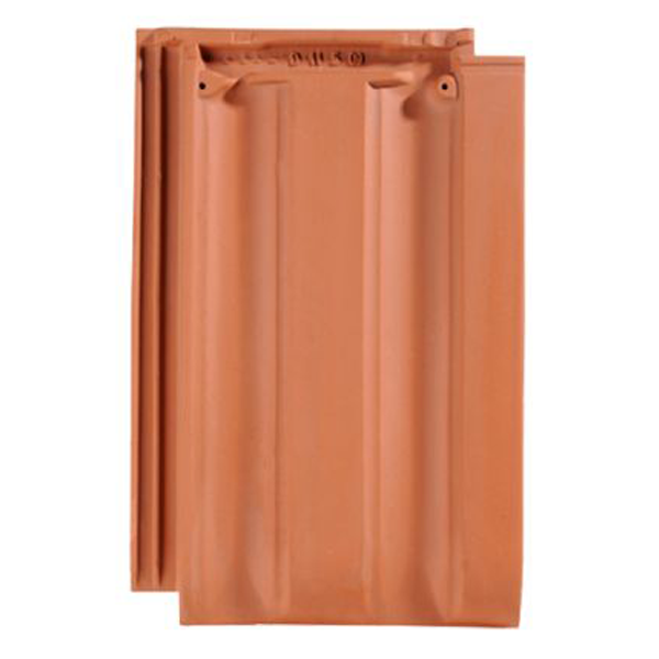Tuile PV10 Huguenot - à emboîtement grand moule faiblement galbée à relief - Rouge