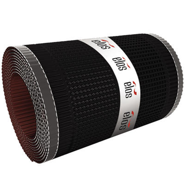 Closoir de faîtage souple ventilé tout aluminium Elos 370 MM x 10 M couleur Rouge