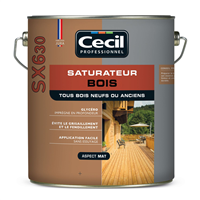 Saturateur bois SX630 Cecil - Teck aspect mat - 5 litres