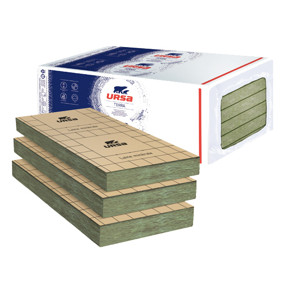 Laine de verre pour murs maçonnés PRK 32 revêtu kraft - 101 MM