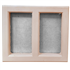 Claustra d'aération avec grille en inox - 215 MM x 190 MM - couleur Provence