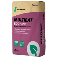Ciment à maçonner multi-usages Multibat Ecoplanet Lafarge - sac de 35 kg