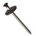 Vis bois inox pour tuile de rive - Noir RAL9005 - 4,5 MMx60,0 MM