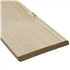 Plinthe en Sapin du Nord brut raboté naturel - à bord rond - 110 MMx12 MM - L.3,90 M