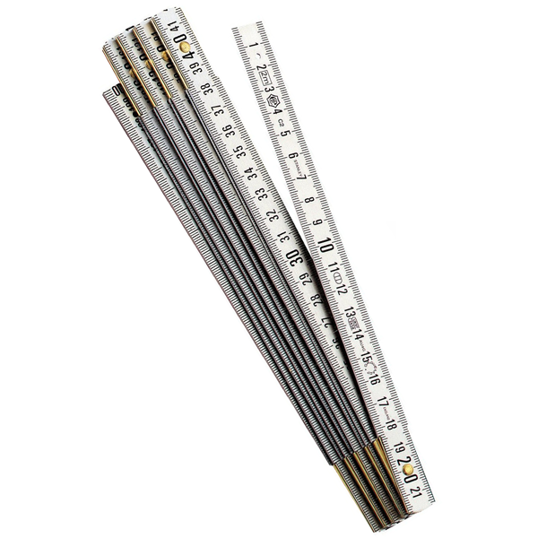Mesure pliante aluminium Gravemat Duralumin Stanley 2mx15mm 10 branches
