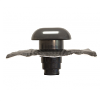 Chapeau de ventilation 80 à 125 mm MEP en PVC avec moustiquaire CVC125AN couleur ardoise