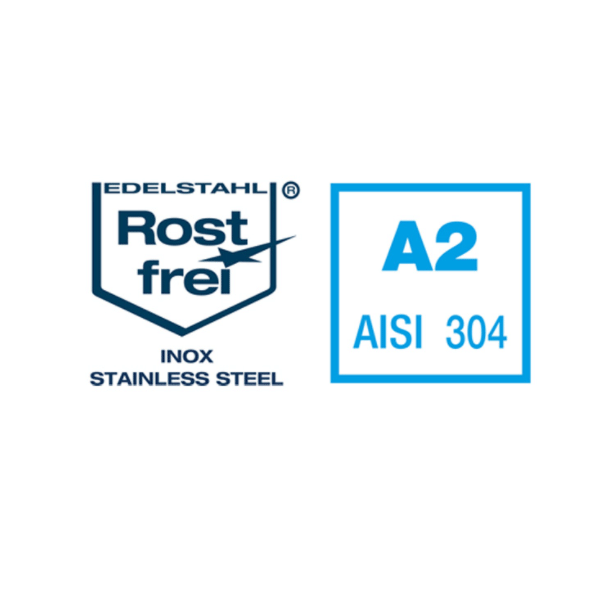 Vis de terrasse filetage de fixation tête cylindrique en inox A2 5x50mm