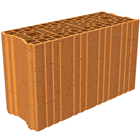 Brique de base Porotherm GF T20 Th - RC 80 - R = 1,02 m².K/W - 500,0 MM x 200 MM x 300,0 MM