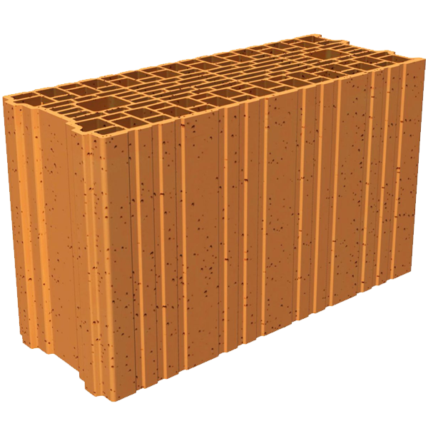 Brique de base Porotherm GF T20 Th - RC 80 - R = 1,02 m².K/W - 500,0 MM x 200 MM x 300,0 MM