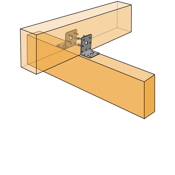 Équerre renforcée EB/7048 48x90x48 mm épaisseur 3 mm Simpson Strong-Tie