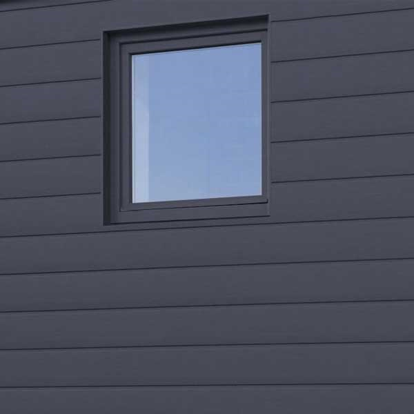 Bardage PVC extérieur imitation bois - 300mm x 4 m - Gris ardoise