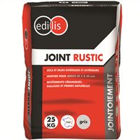 Joint rustic Edilis couleur gris sac de 25 kg