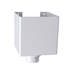 Boîte à eau MEP BXC810 pour tuyaux de 80 ou 100 mm - PVC Blanc