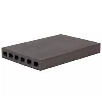 Chaperon plat carré en terre cuite Terreal CH05 - anthracite - 40 x 28 x 5 cm