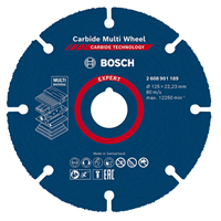 Disque à tronçonner multi-matériaux - Expert Carbure Bosch - 125 mm