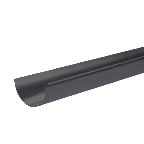 Gouttière demi-ronde en zinc Anthra-Zinc VMZINC - 250 MM - 4 M