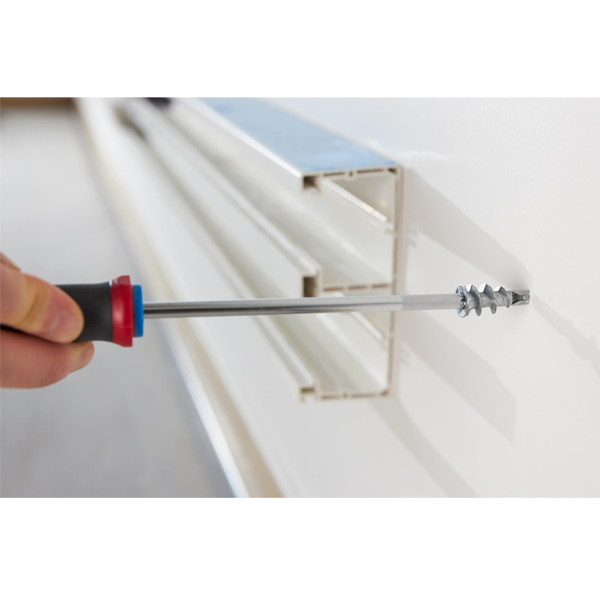 Cheville autoforeuse zamak pour plâtre Spit Driva TP12 avec vis plate